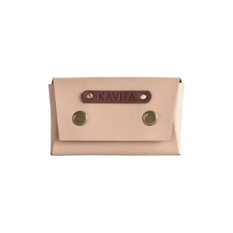 Personalized Vegan Leather Visiting Card Holder