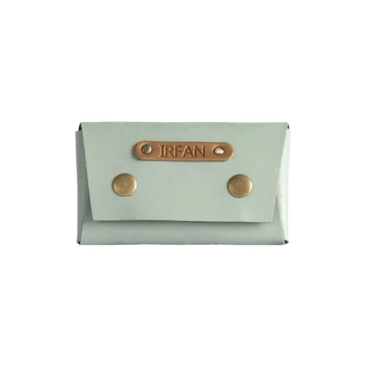 Personalized Vegan Leather Visiting Card Holder