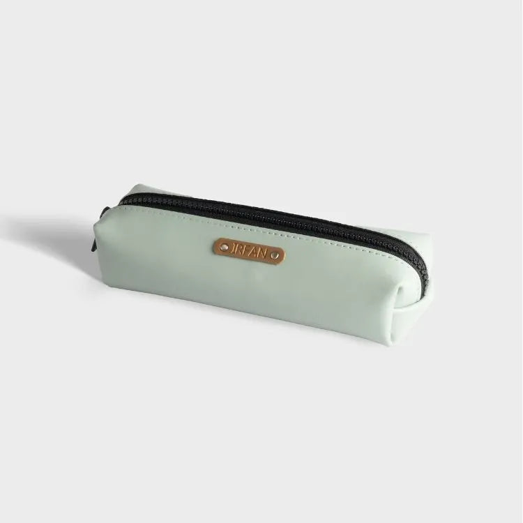 Buy Mint Personalized Vegan Leather Pencil Pouch Online