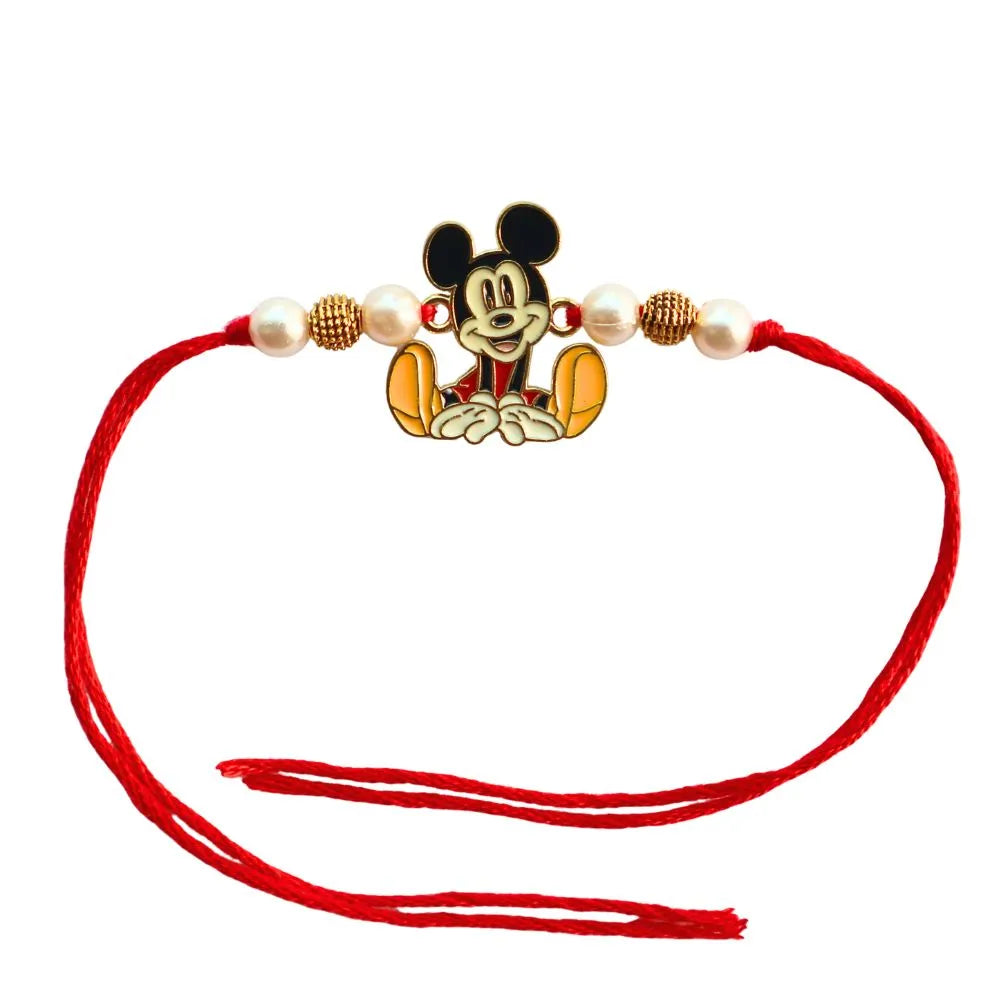 Metal Rakhi with Mickey Mouse Art