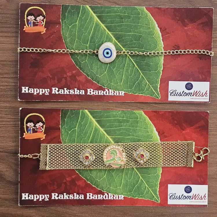 Shop Raksha Bandhan rakhi set for bhai bhabhi