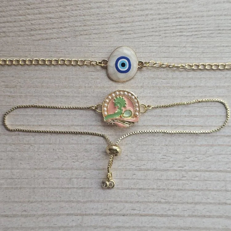 Bhaiya Bhabhi Rakhi with Evil Charm