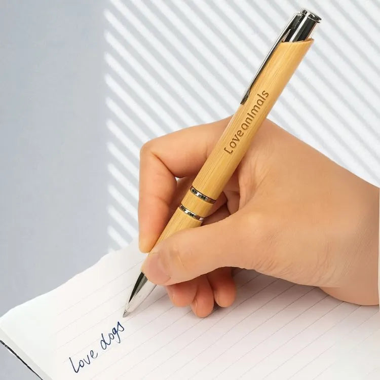 Personalized Bamboo Pen Natural Wood