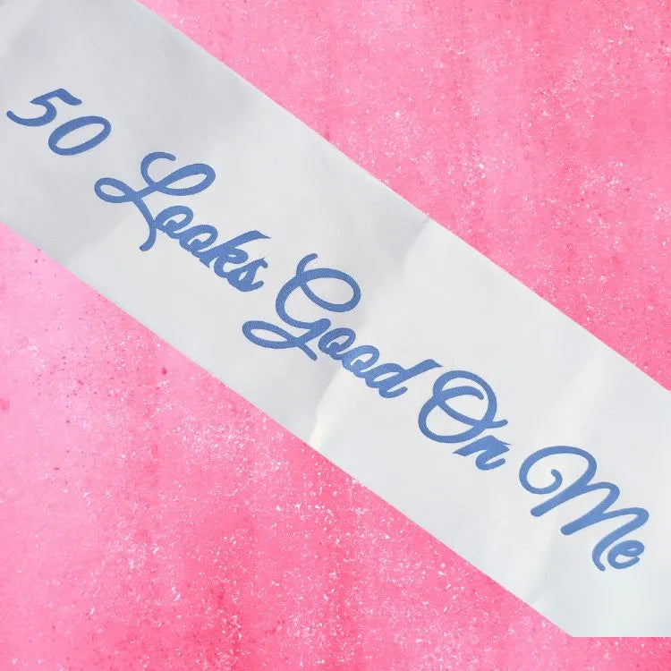 custom age sash sash