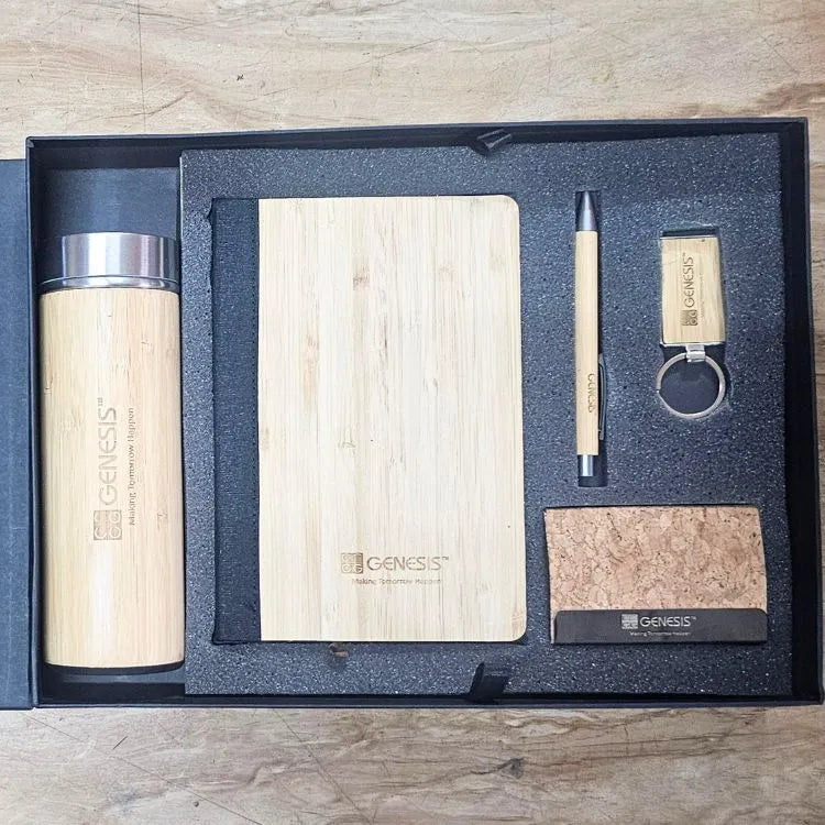5 in 1 Eco Friendly Bamboo Combo Set