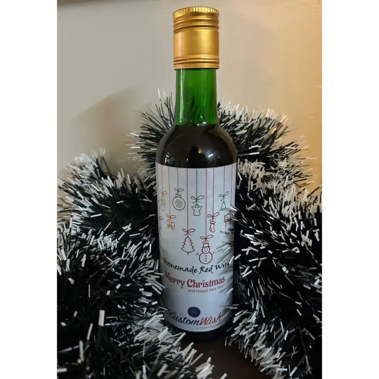Homemade wine for Christmas gifting and festive events