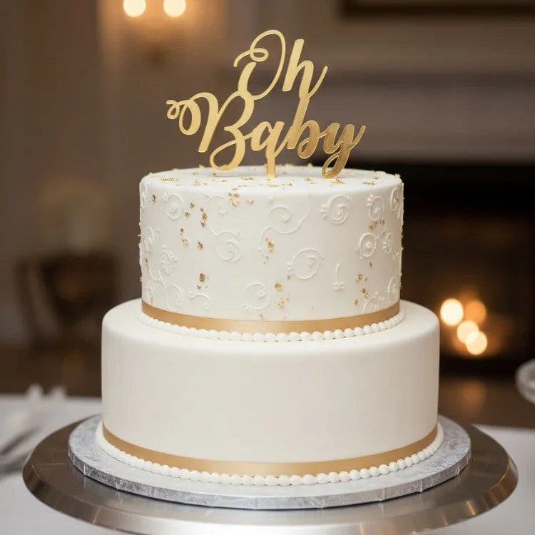 Buy Oh Baby Cake Topper for Baby Shower Cake Decor