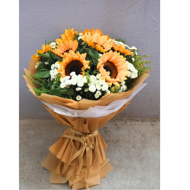 Order Premium Sunflower Bouquet Delivered in Bangalore