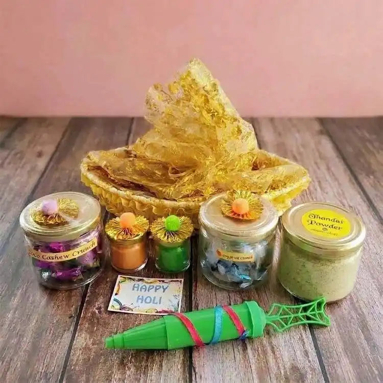Order Holi gift hamper with thandai