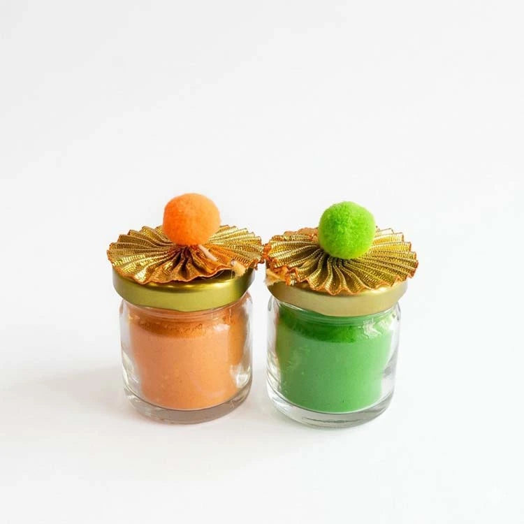 Shop Holi dry fruit gift box with colors