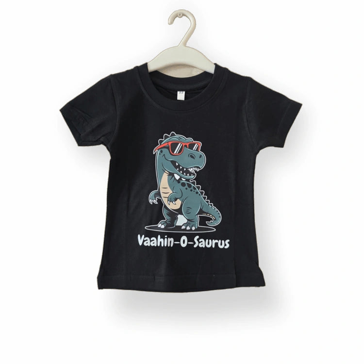Buy personalized dinosaur name t shirt for kids