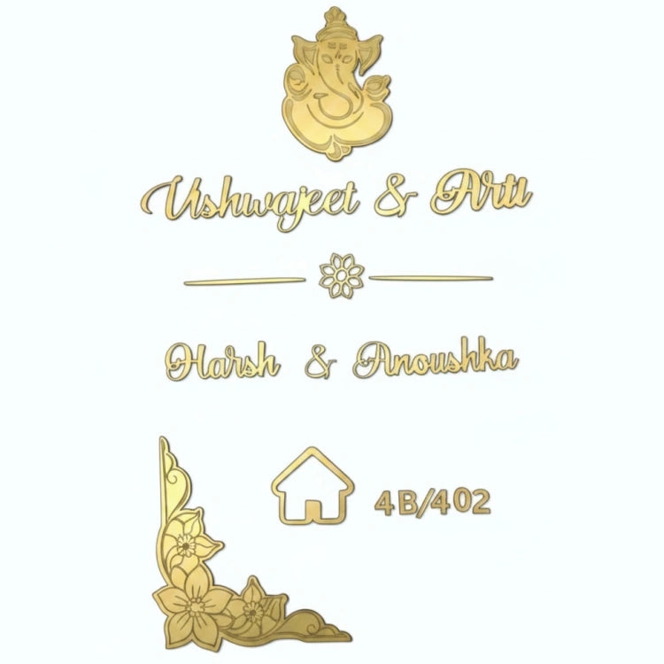 Name Cutouts for Name Plate