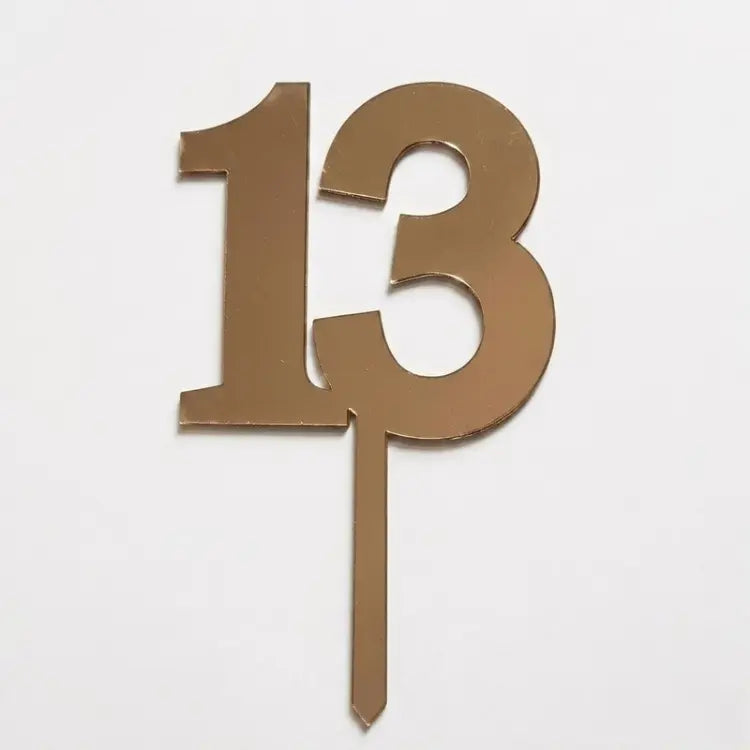 Buy Personalized Number Cake Topper for Birthdays Decor