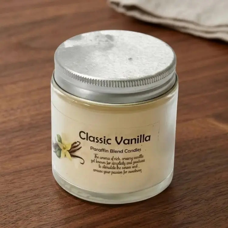 Classic vanilla scented candle online for home decor