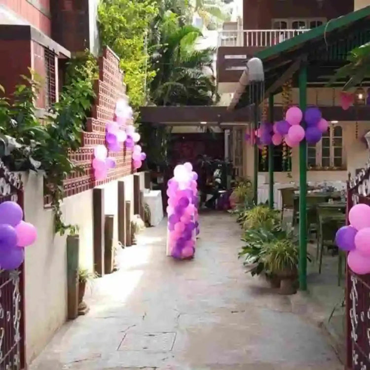 Purple Pink First Birthday Balloon Decoration