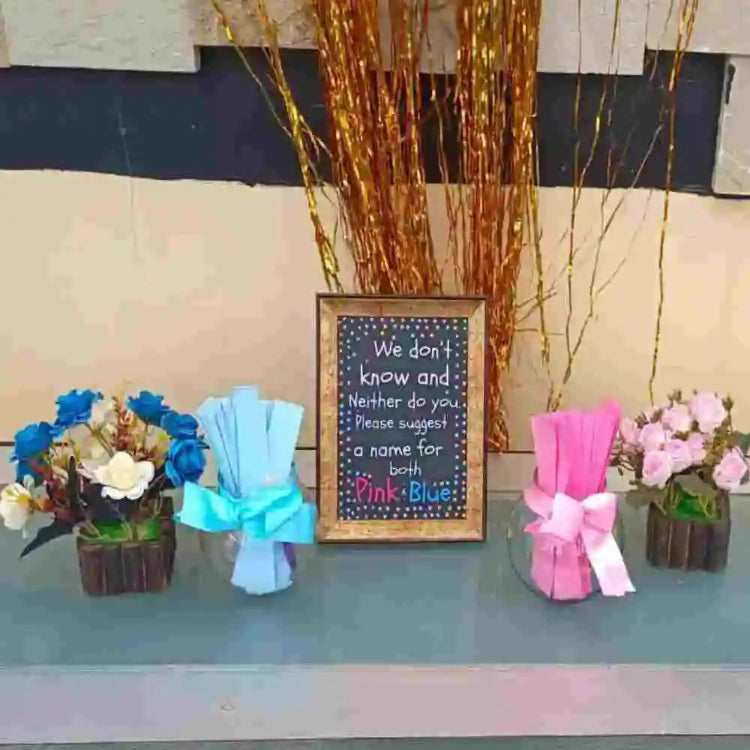  Rustic wooden finish baby shower decor in Bangalore