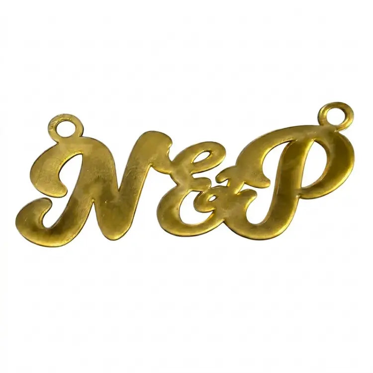 Order Gold Personalized Initial Cutout for Engagement Decor