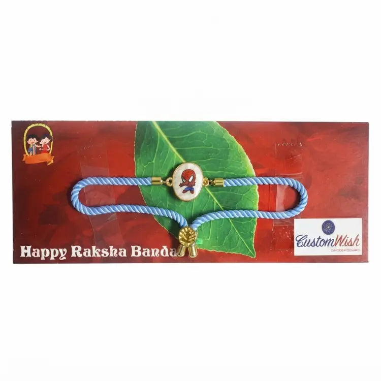 Buy Adjustable Spiderman Rakhi in Raksha Bandhan gift pack