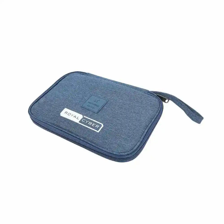 Order blue digital gadget organizer pouch with zipper puller for business travel