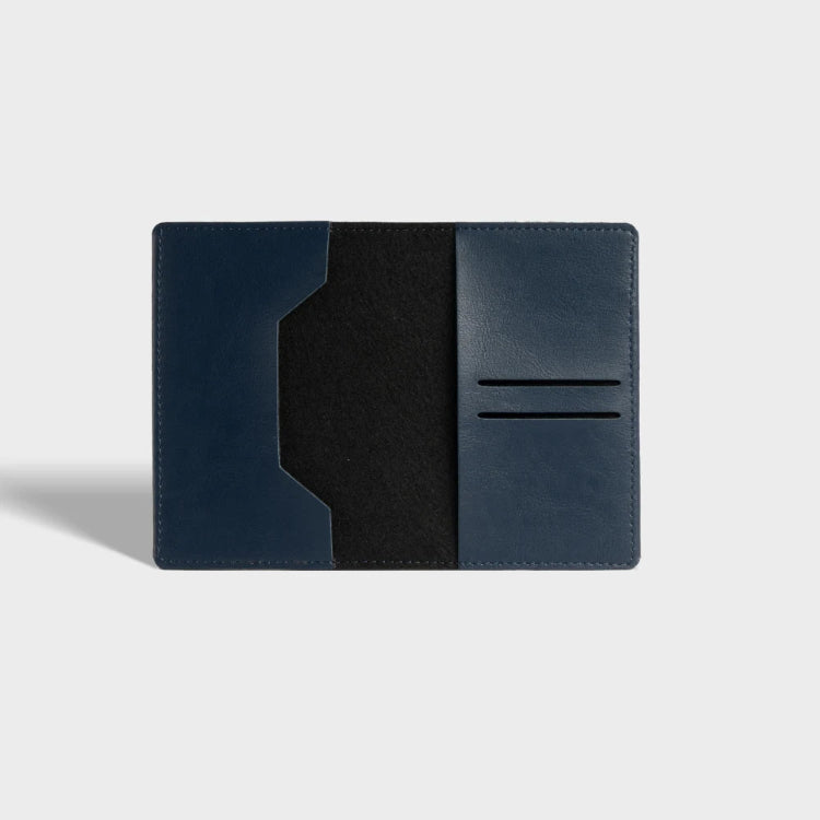 Buy blue personalized passport cover with inner card slots