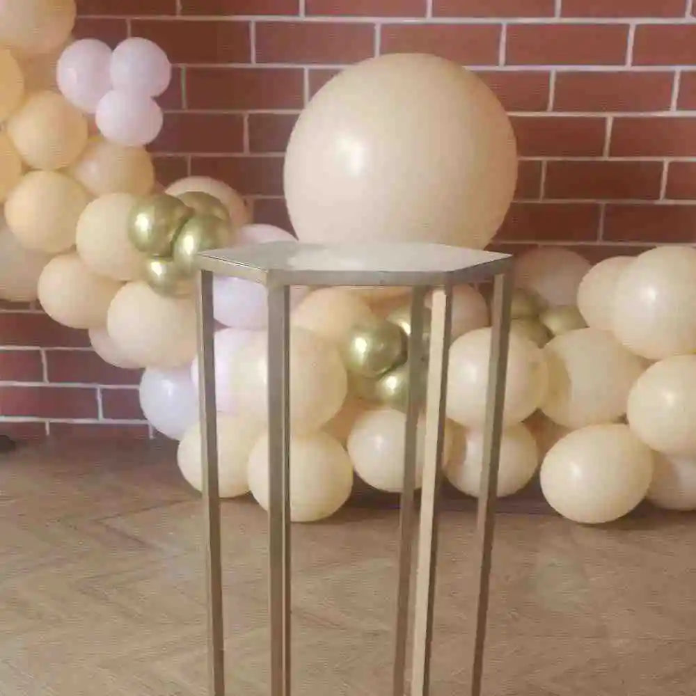 Pastel Gold Birthday Decor Balloon Backdrop