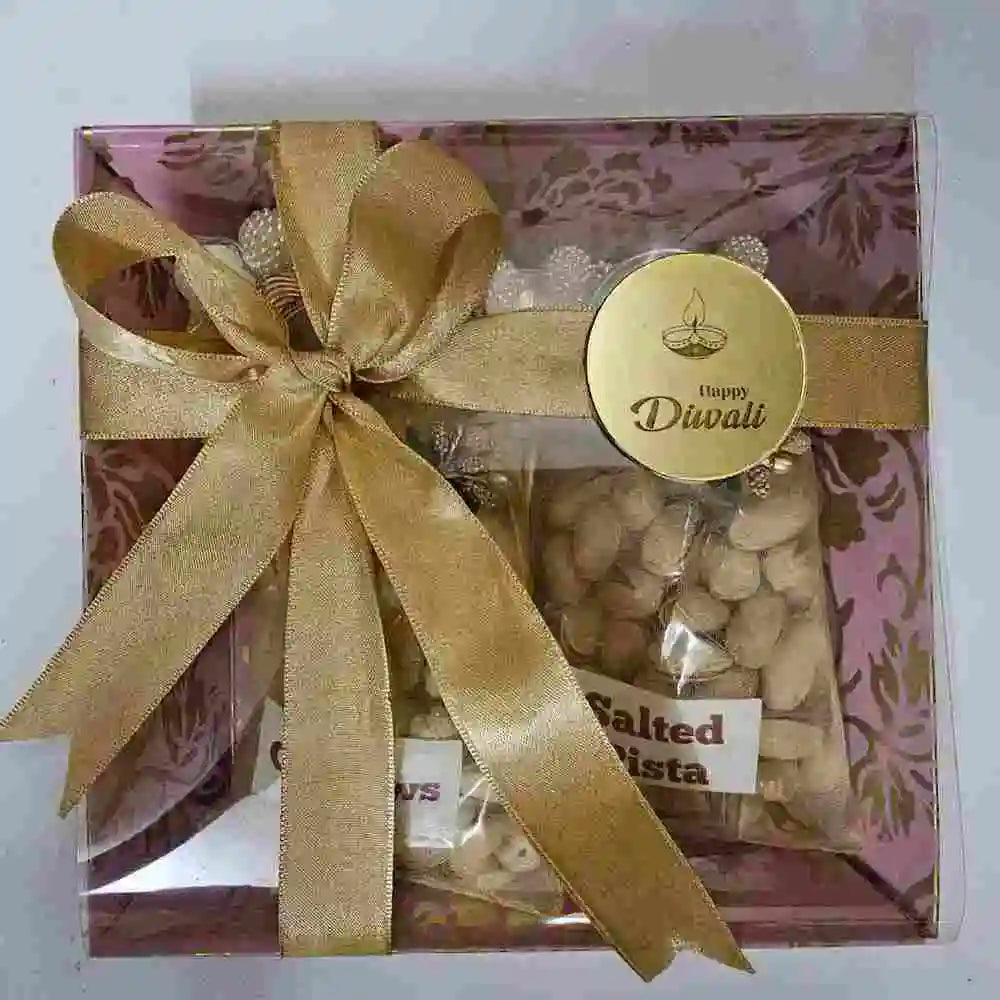 Shop Premium Cashew and Salted Pista Gift Hamper Online for Diwali
