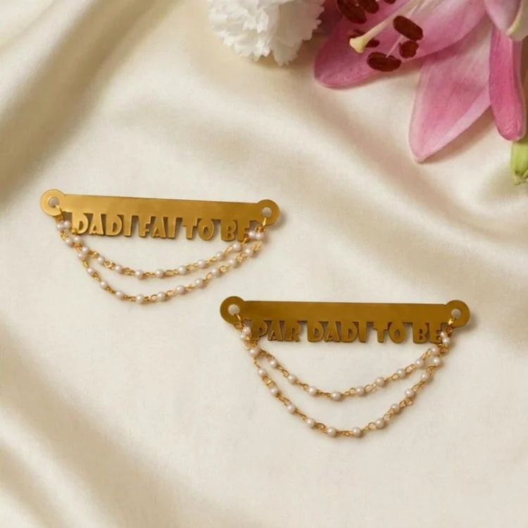 Order Customized Baby Shower Badges for Dadi Fai and Par Dadi
