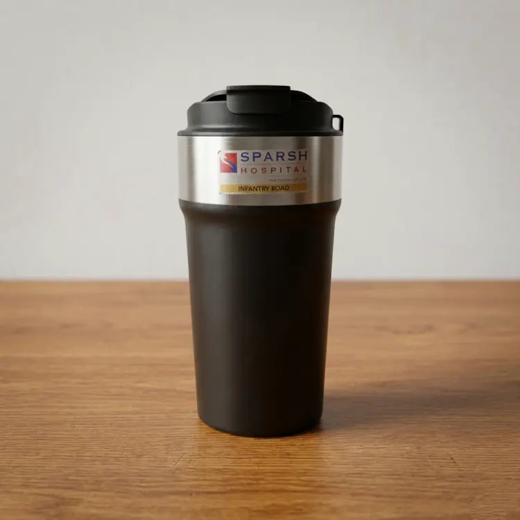Order customized UrbanSip Pro corporate travel mug with BPA-free lid