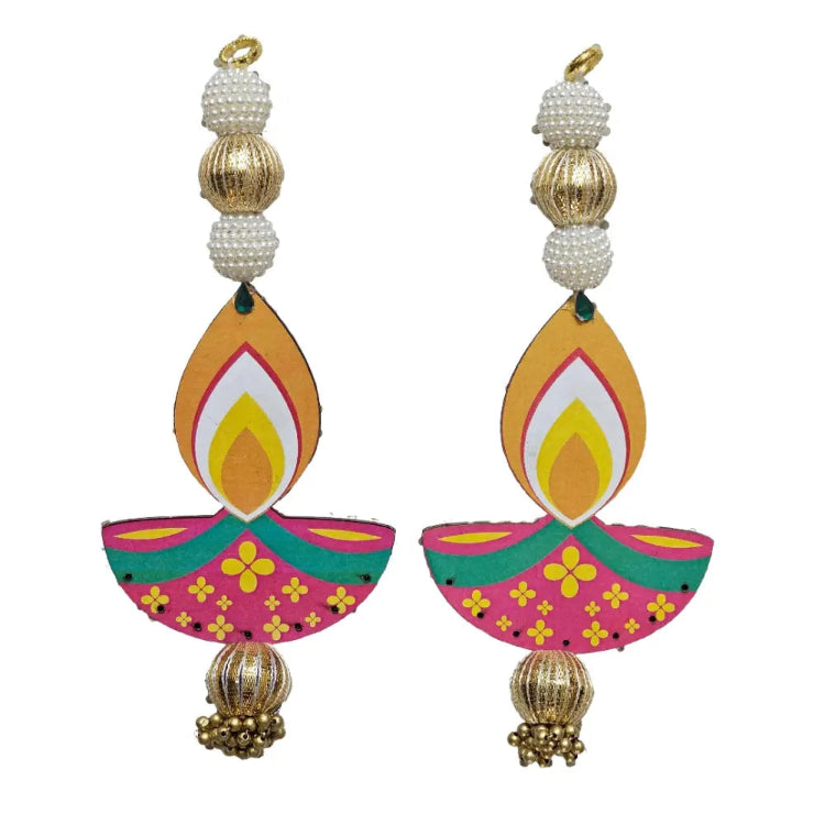 Shop Diya Door Hangings with Pearl-Style Bead Decorations