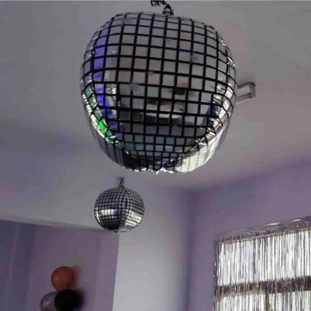 Order disco theme birthday decor with hanging disco balls 