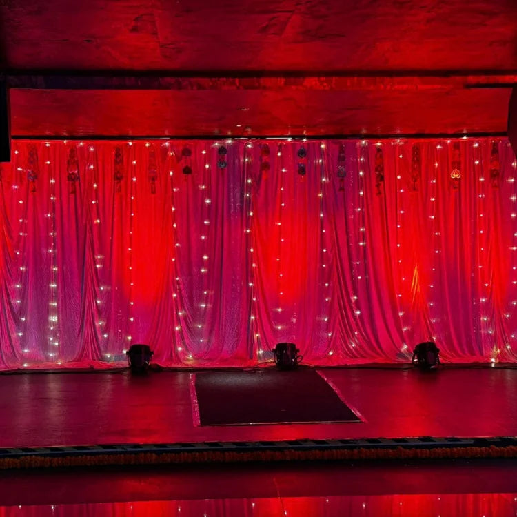 Enquire Diwali Floral Lighting Backdrop for Corporate Events