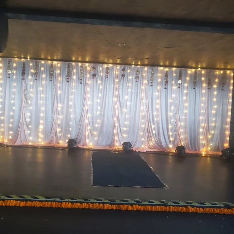 Hire Diwali Floral Lighting Backdrop for Corporate Party Decoration in Bangalore