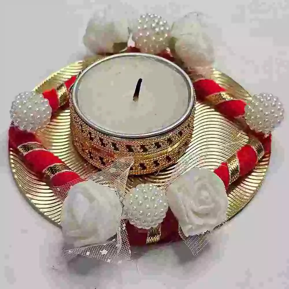 Buy assorted Diwali round tealight holder for festive table decoration