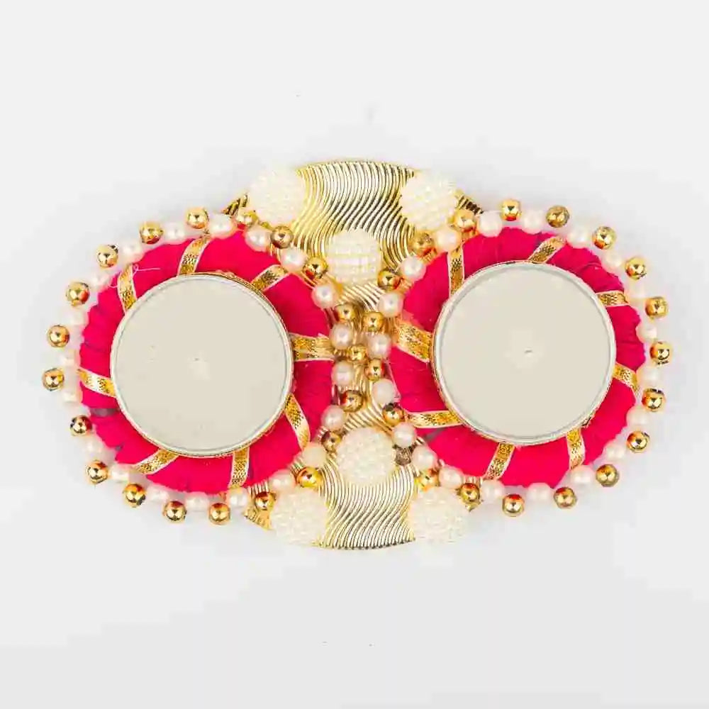 Buy Double Ring T-Light Holder for Diwali decor and gifting