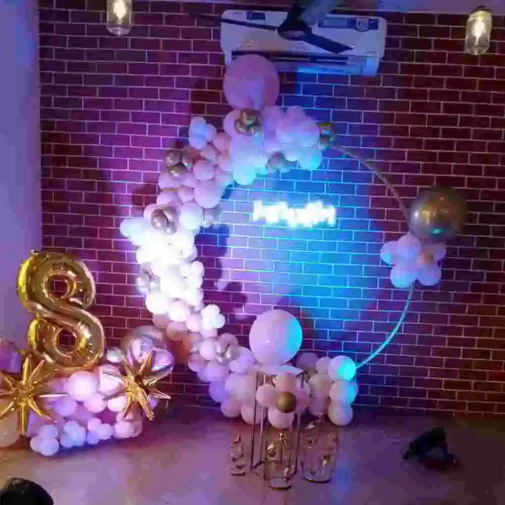 Get Pastel Gold Balloon Decoration Birthday Celebrations