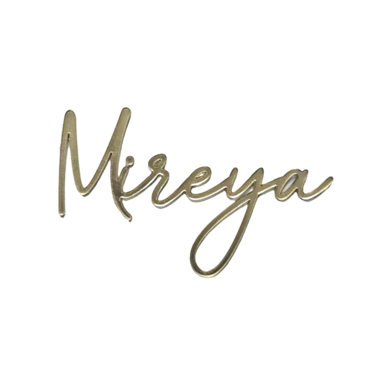 Shop Gold Personalized Acrylic Name Cutout for Special Cakes