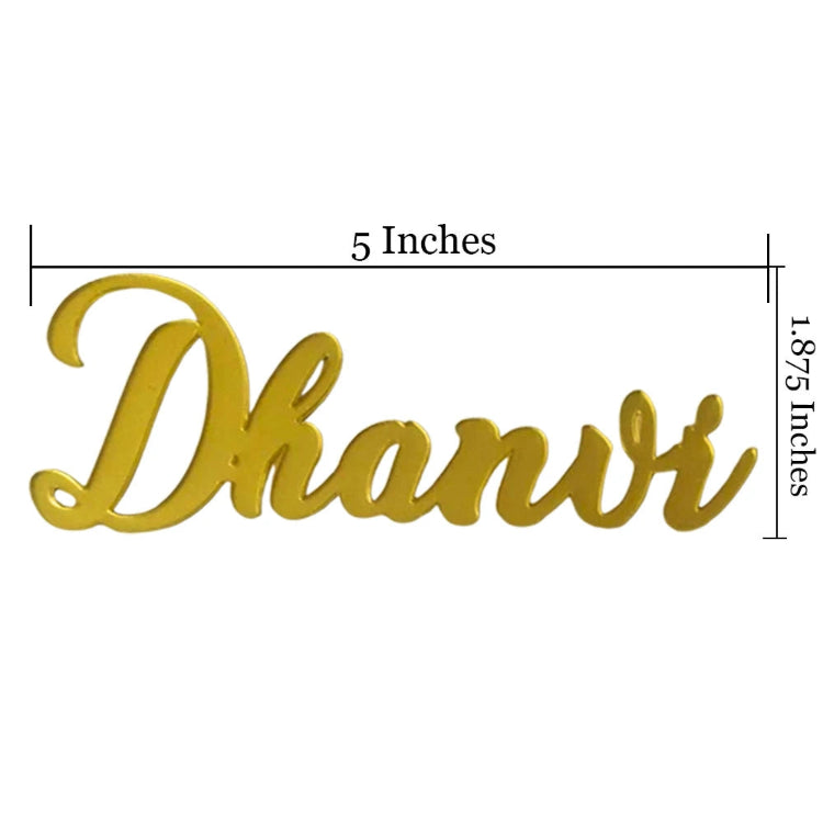 Shop Gold 5 Inch Acrylic Name Cutout for