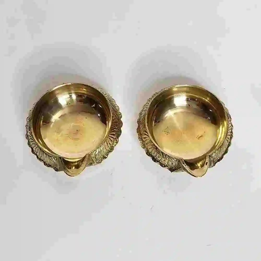 Buy Designer Brass Diya with Stand Online for Diwali Decoration