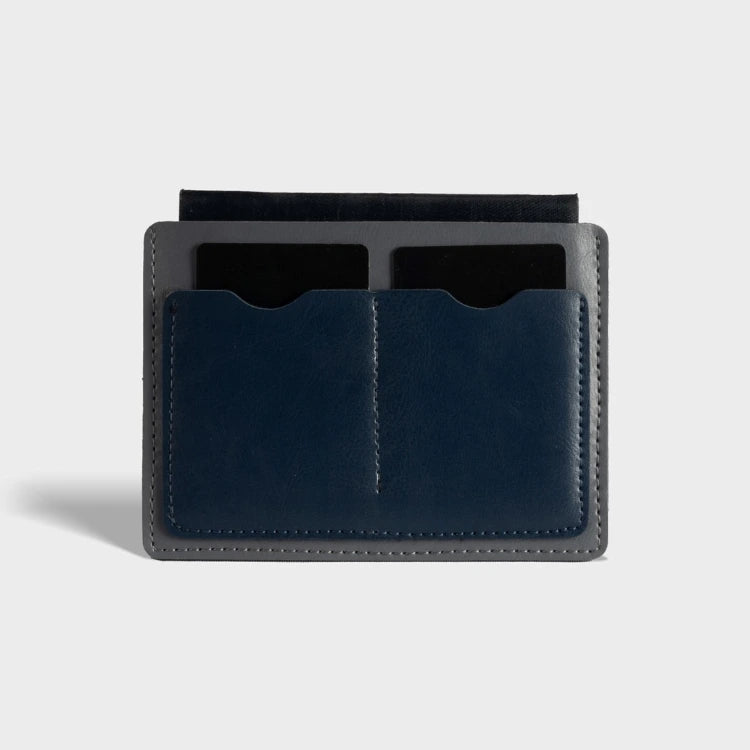 Shop grey passport sleeve with dual card slots for travel