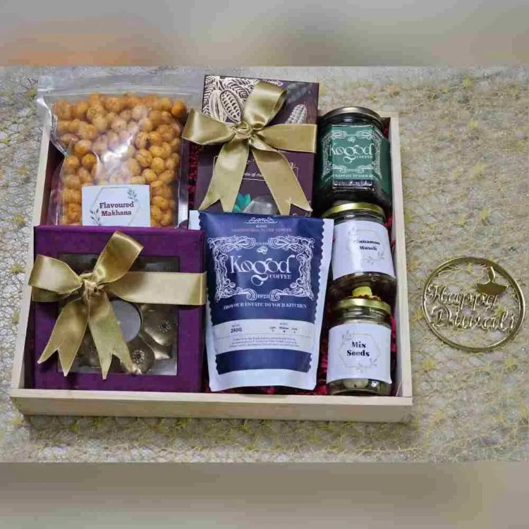 Buy Healthy Bliss Diwali Hamper with Coffee and Festive Snacks