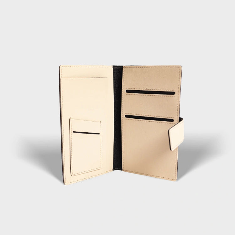 Shop ivory personalized leather dual passport cover with passport and card slots