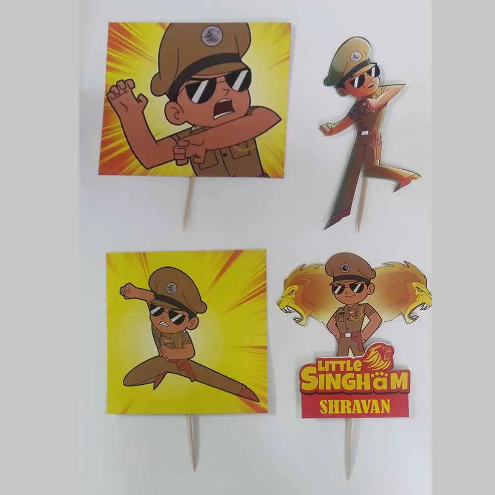 Buy Little Singham Personalized Cake Topper Online for Kids Birthday
