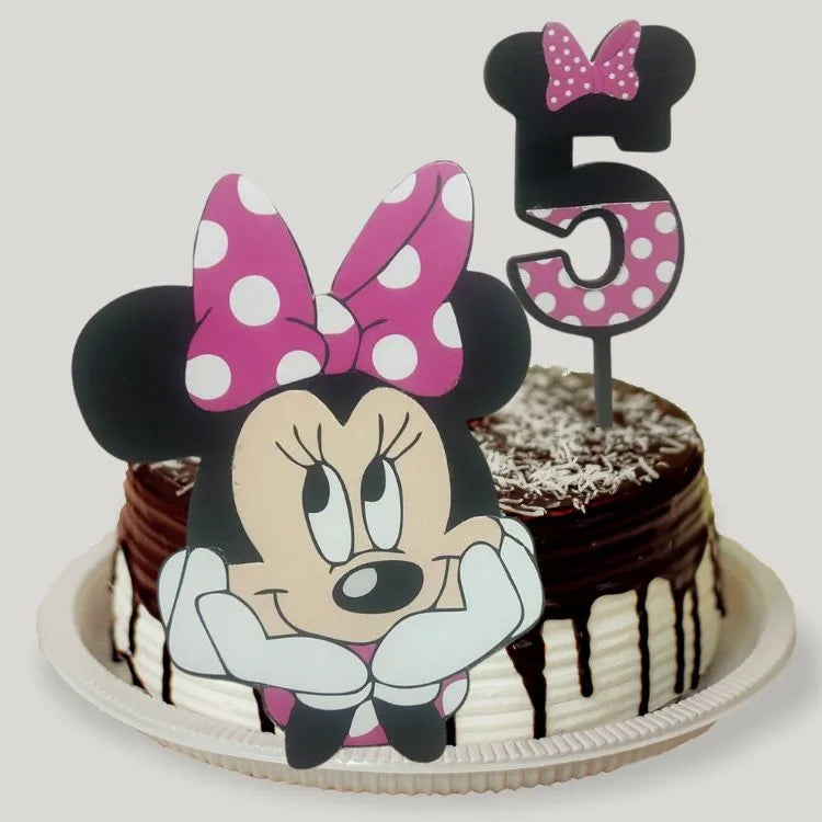 Buy Personalized Minnie Mouse cake topper with age number