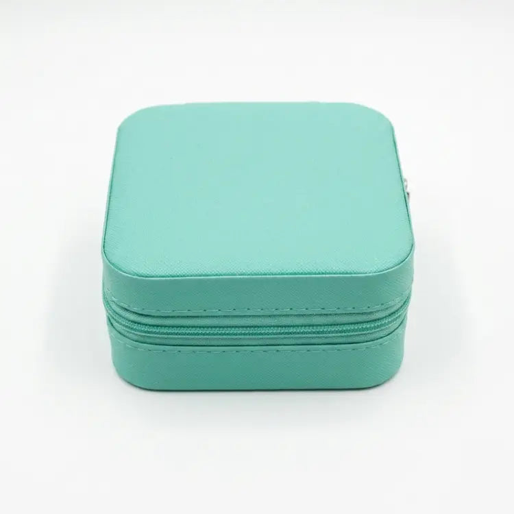 Buy mint green compact jewelry storage case for travel
