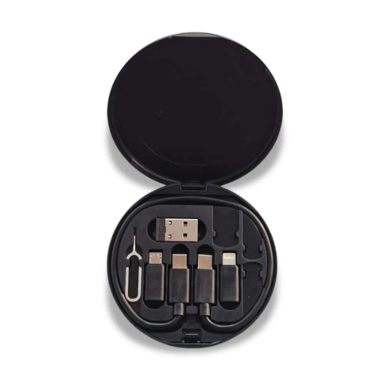Get multifunctional data cable with USB, Type C, Lightning and Micro USB connectors for bulk gifting