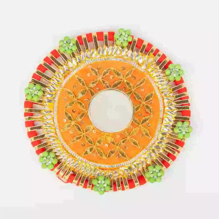 Shop Orange decorative tealight holder for festive home decor