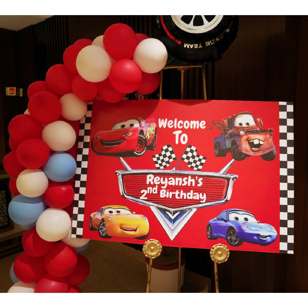 Welcome Board with Balloon Decoration service for Kids' Birthday Parties