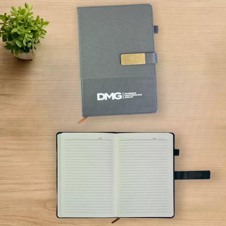 Buy personalized Magnite notebook with magnetic closure for corporate gifting