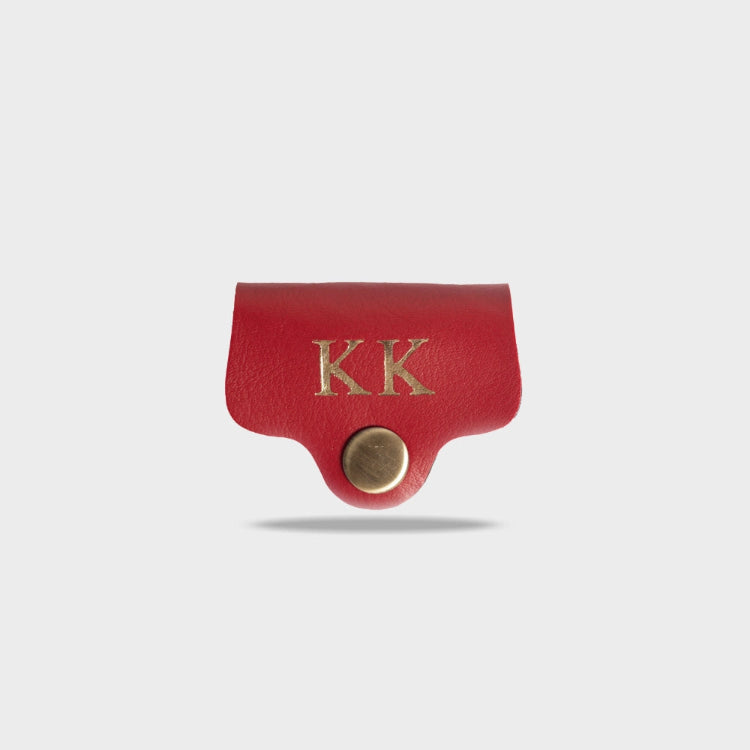 Shop personalized red wire organizer with initials