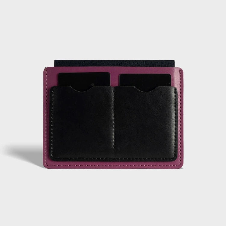 Order purple passport cover with dual card slots